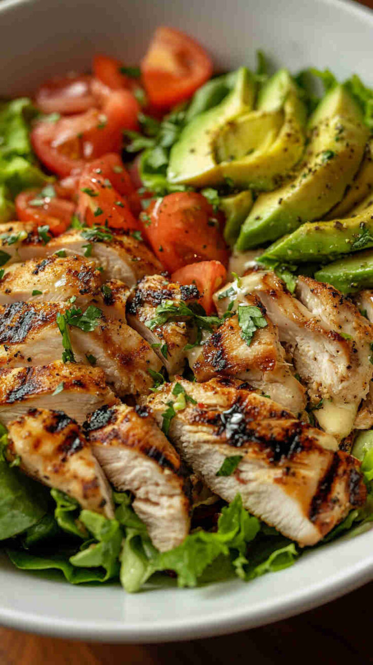 La Scala Chopped Salad with Grilled Chicken and Avocado
