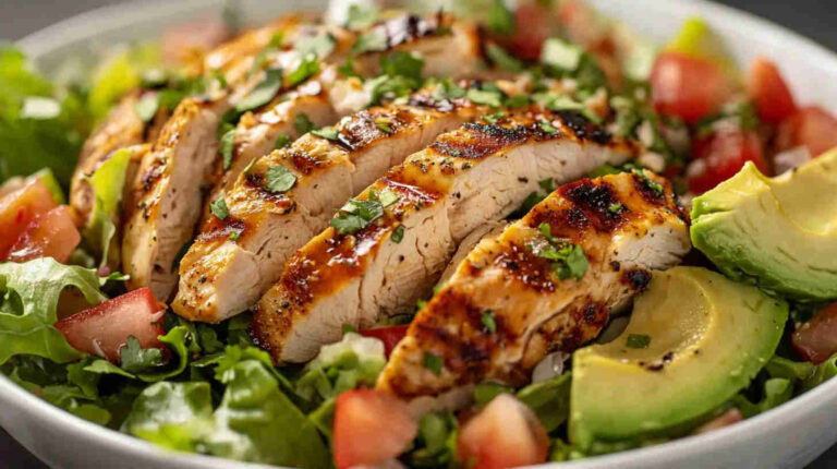 La Scala Chopped Salad with Grilled Chicken and Avocado