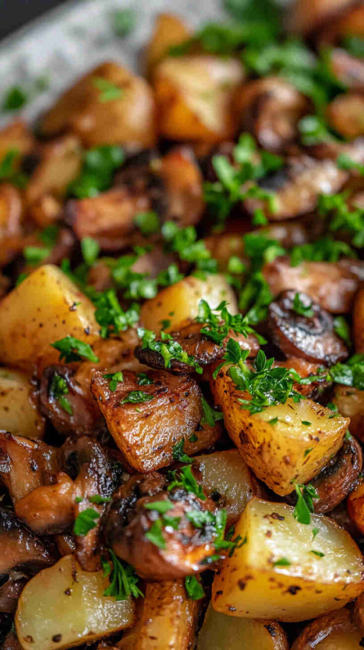 Lyonnaise Mushroom Potatoes
