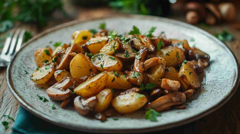 Lyonnaise Mushroom Potatoes