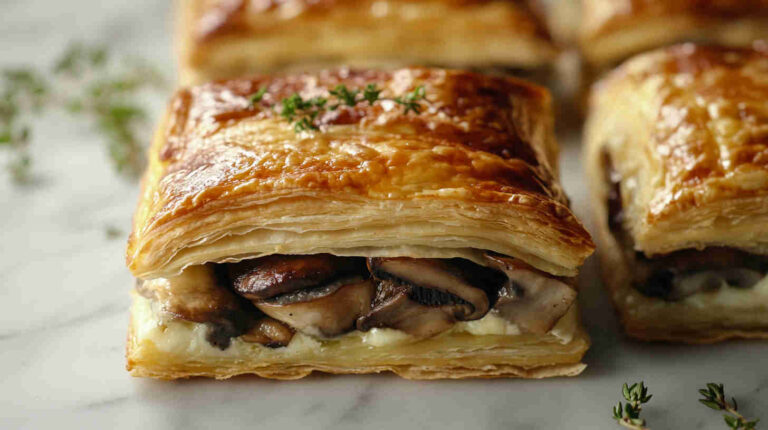 Mushroom & Gruyère Puff Pastry
