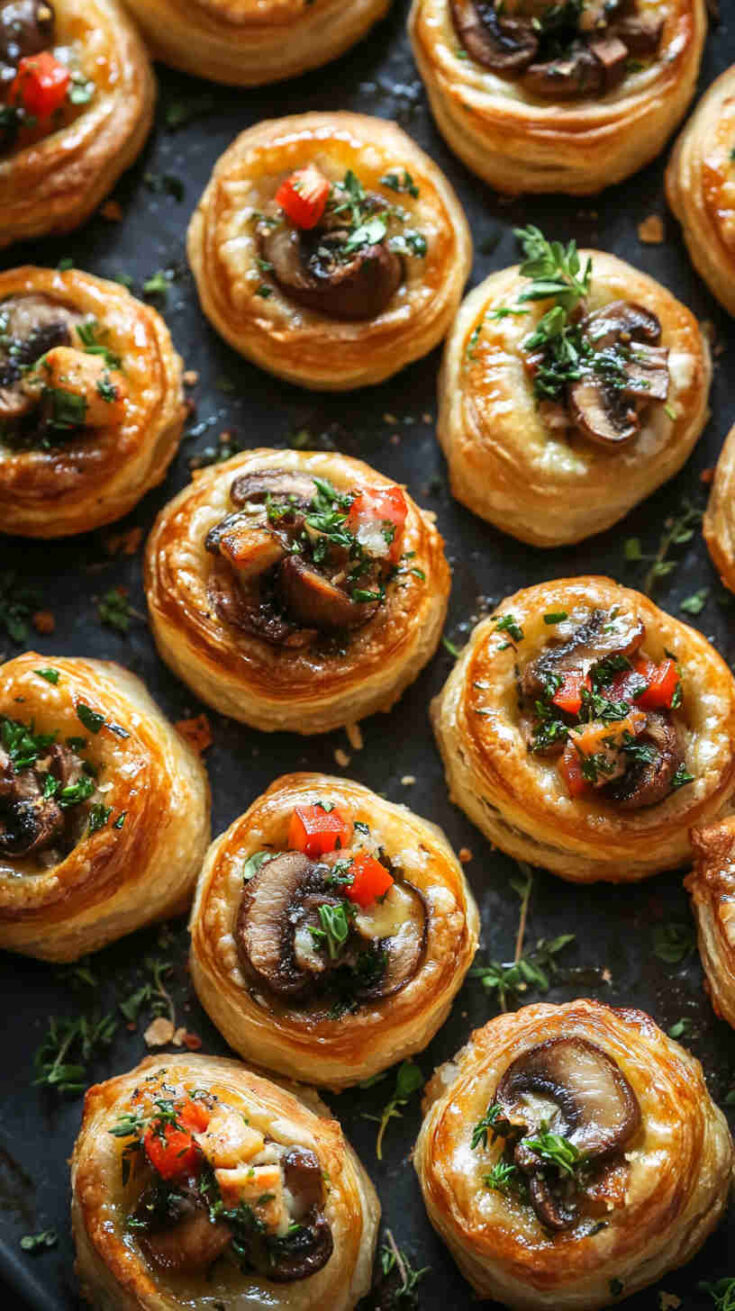 Mushroom & Gruyère Puff Pastry