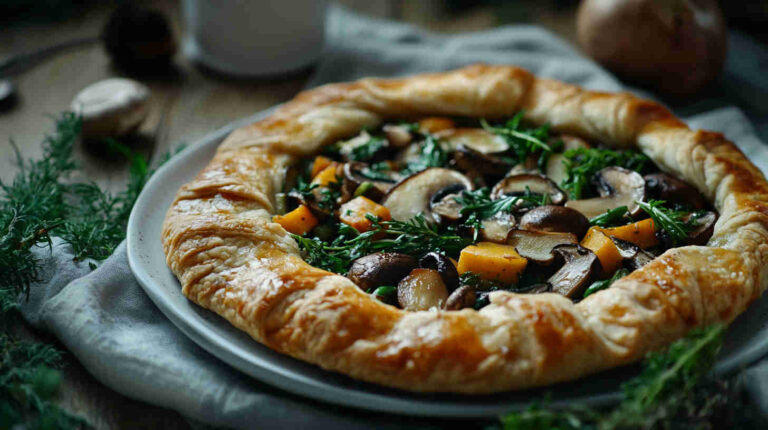 Mushroom & Seasonal Vegetable Galette