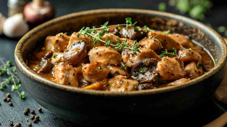 Mushroom and Chicken Stew Recipe