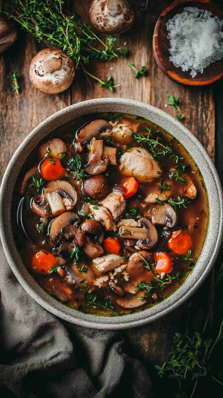 Mushroom and Chicken Stew Recipe