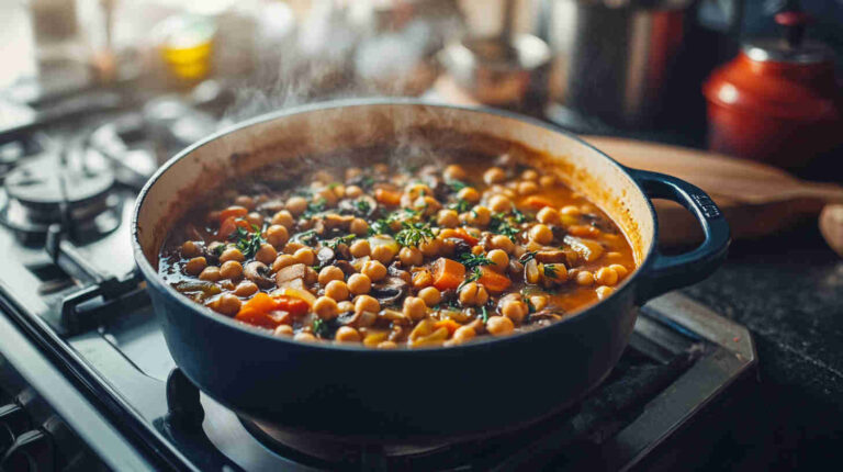 Mushroom and Chickpea Stew Recipe