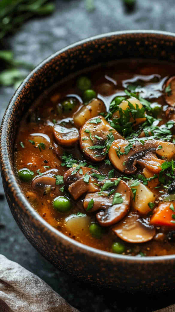 Mushroom and Green Bean Stew Recipe