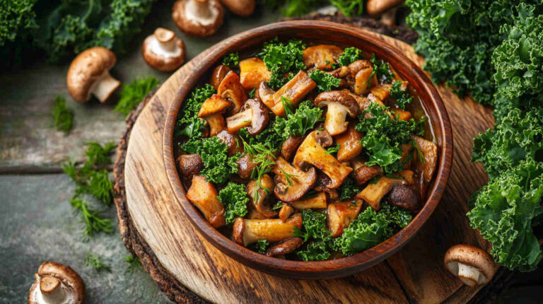 Mushroom and Kale Stew Recipe