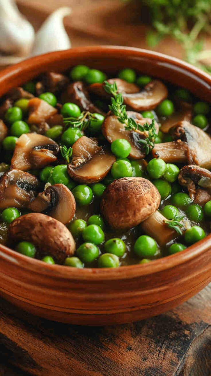 Mushroom and Pea Stew Recipe