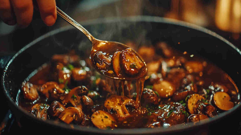 Mushroom and Red Wine Stew Recipe