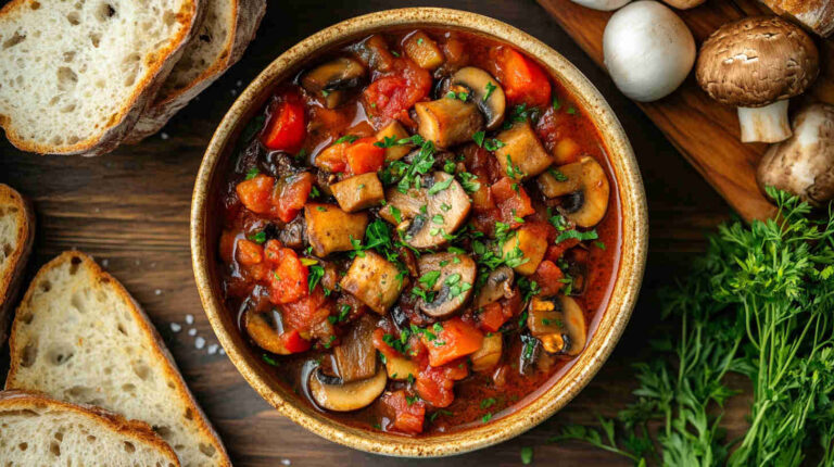 Mushroom and Tomato Stew Recipe