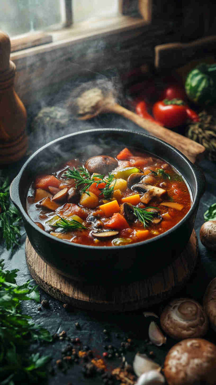 Mushroom and Tomato Stew Recipe