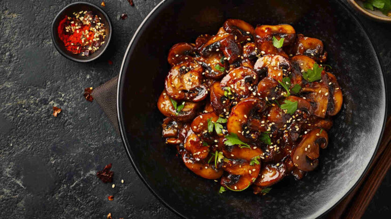 Spicy Korean Gochujang Mushroom Stir-Fry