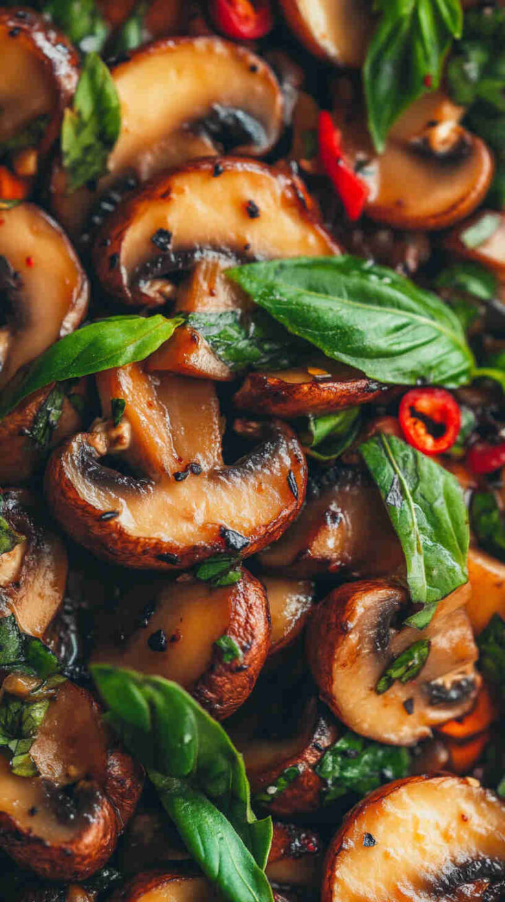 Spicy Thai Mushroom & Basil Stir-Fry