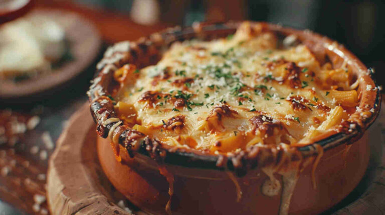Buffalo Chicken Pasta Bake