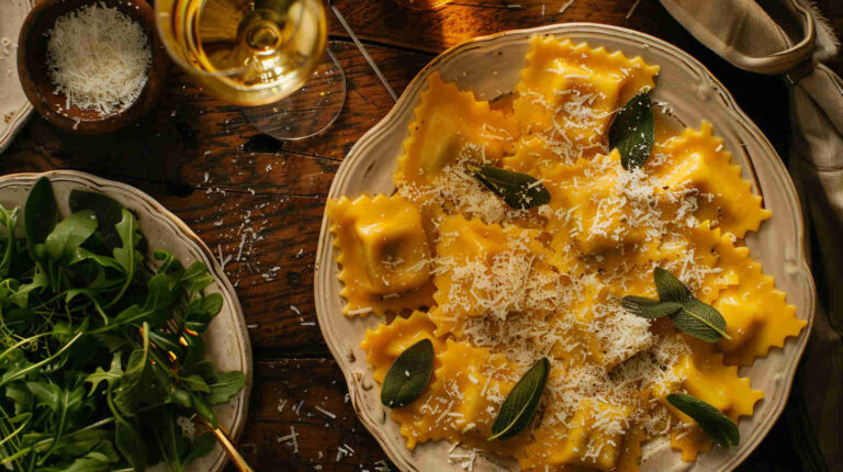 Butternut Squash Ravioli with Sage Butter