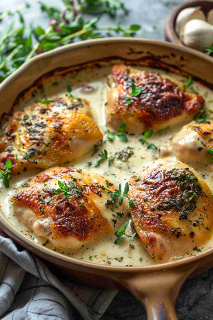 Cheesy Chicken Alfredo Bake