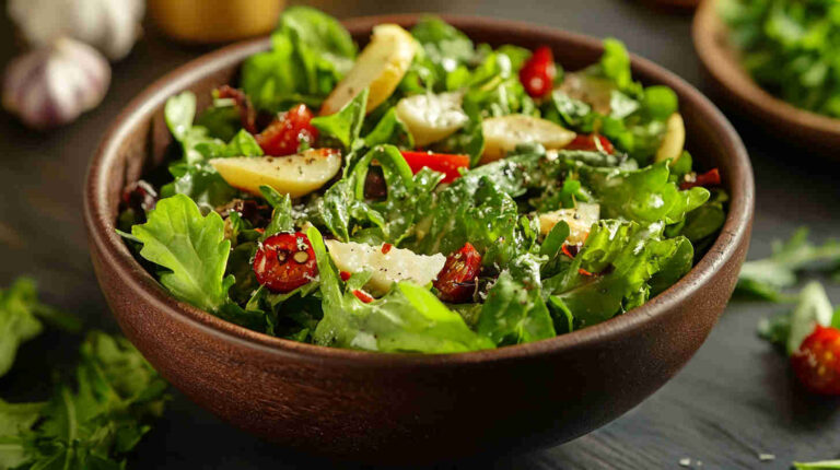La Scala Chopped Salad with Roasted Garlic and Lemon