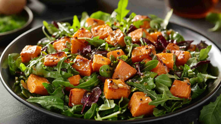 La Scala Chopped Salad with Roasted Sweet Potatoes