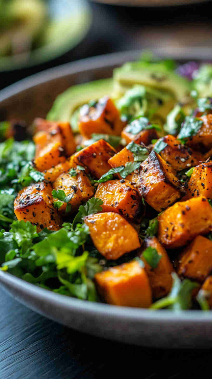 La Scala Chopped Salad with Roasted Sweet Potatoes