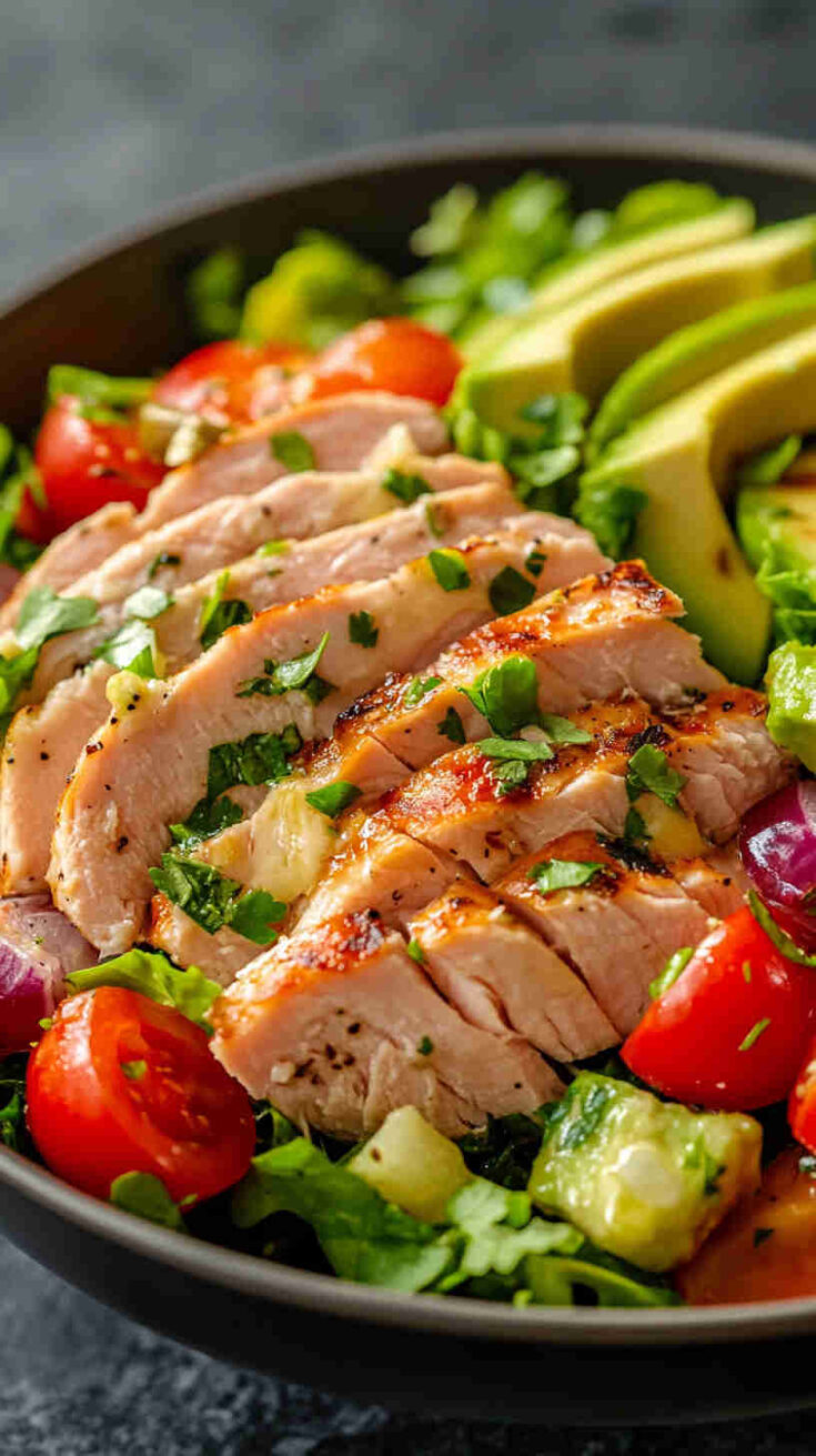 La Scala Chopped Salad with Sliced Roasted Turkey
