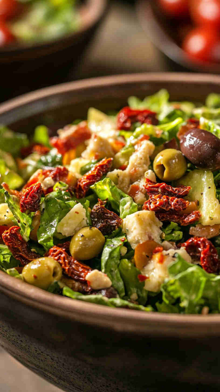 La Scala Chopped Salad with Sun-Dried Tomatoes and Olives