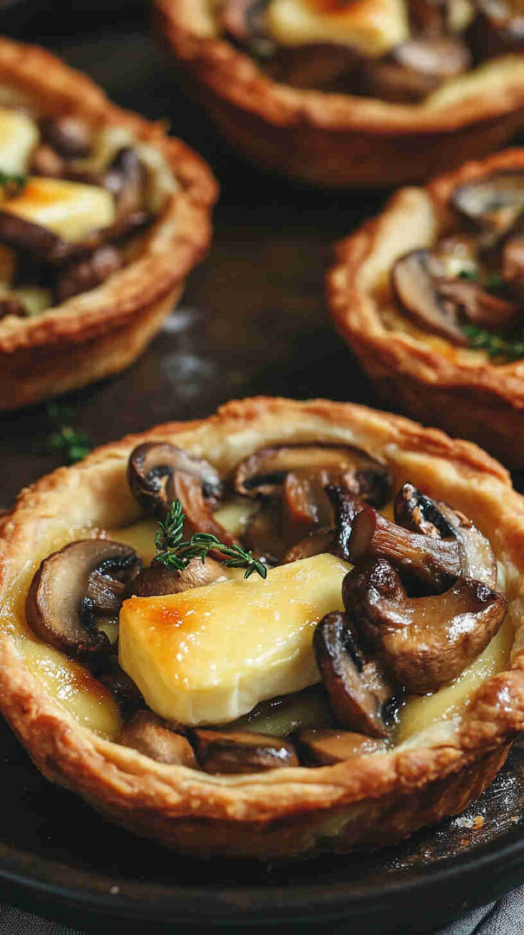 Mushroom Brie Tartlets