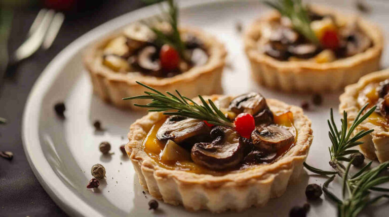 Mushroom Brie Tartlets