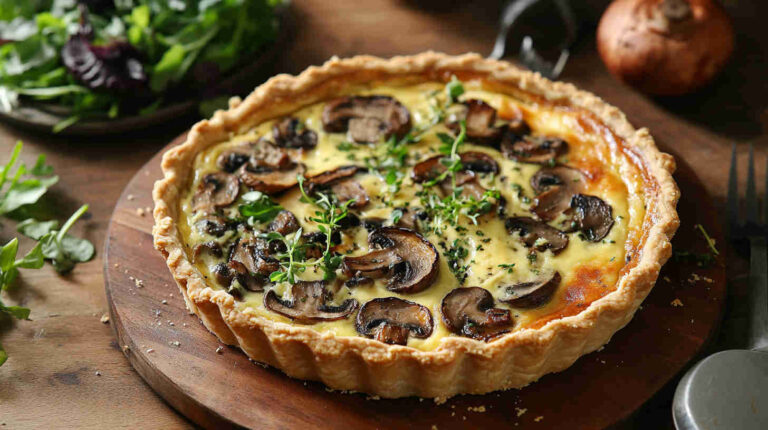 Mushroom Quiche Lorraine