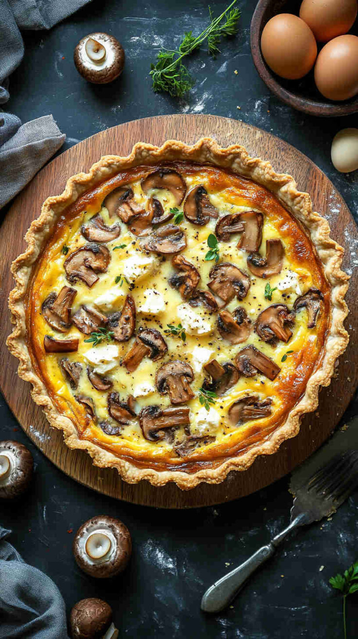 Mushroom Quiche Lorraine