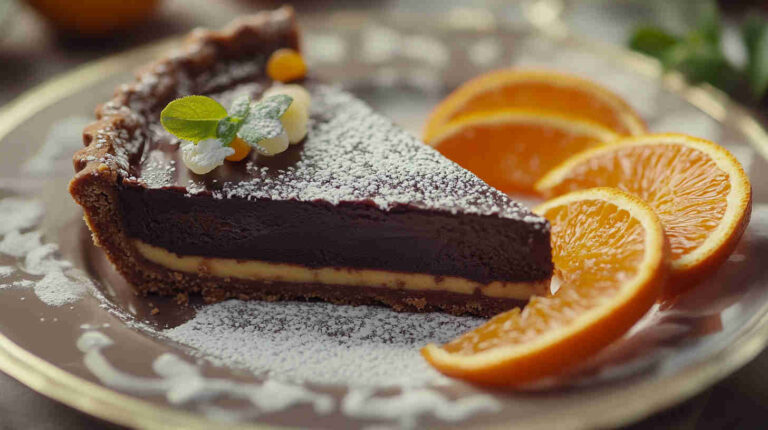 Orange and Dark Chocolate Tart