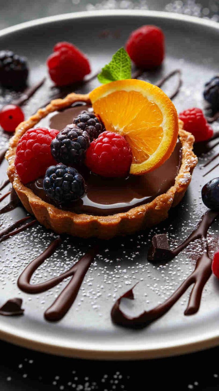 Orange and Dark Chocolate Tart