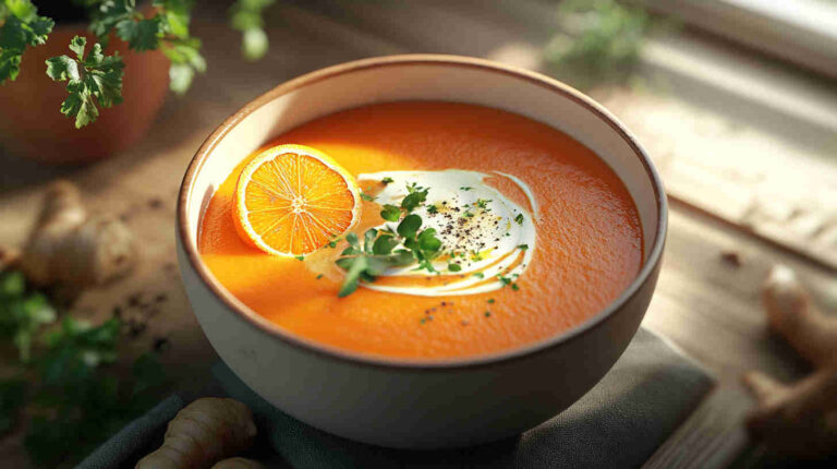 Orange and Ginger Carrot Soup