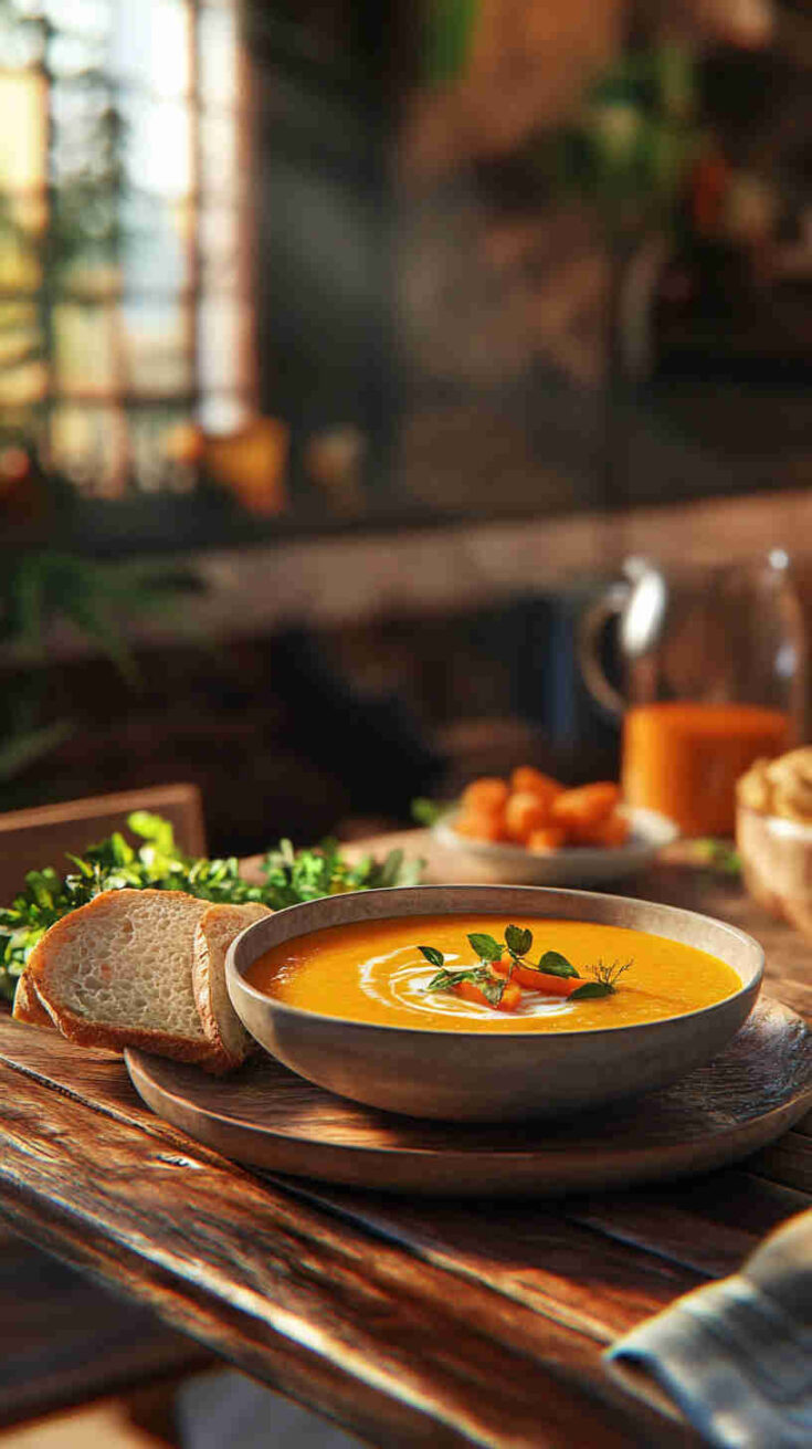 Orange and Ginger Carrot Soup