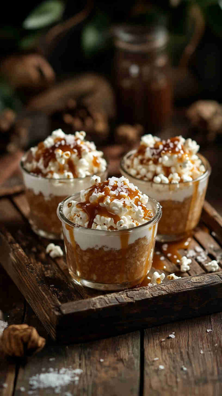 Pass the Popcorn Caramel Pudding Parfaits