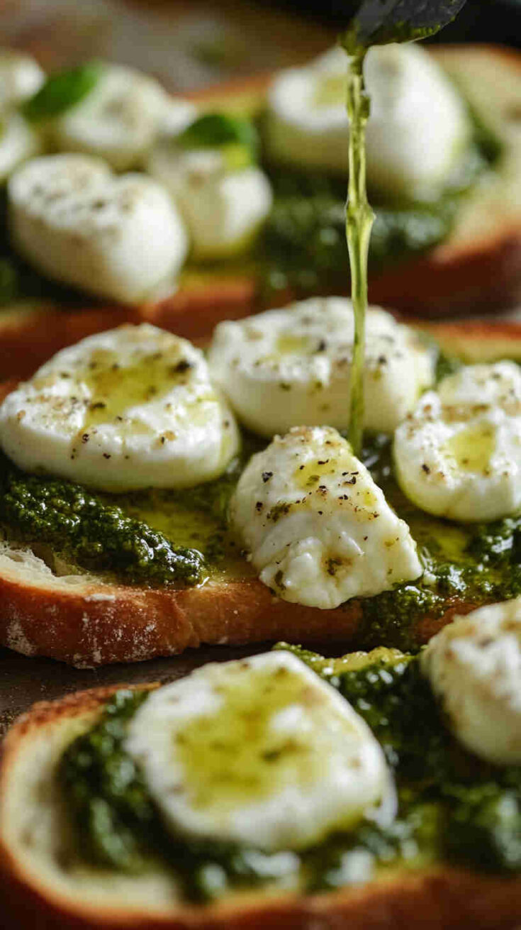 Pesto & Mozzarella Toast