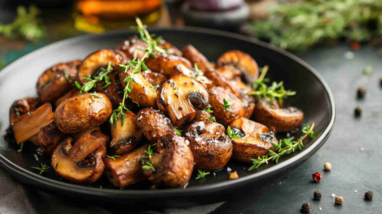 Roasted Farm Fresh Mushrooms with Herbs