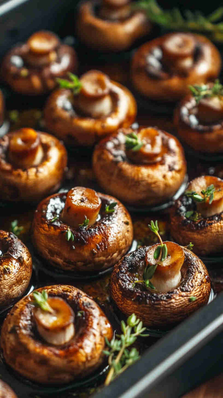 Roasted Farm Fresh Mushrooms with Herbs