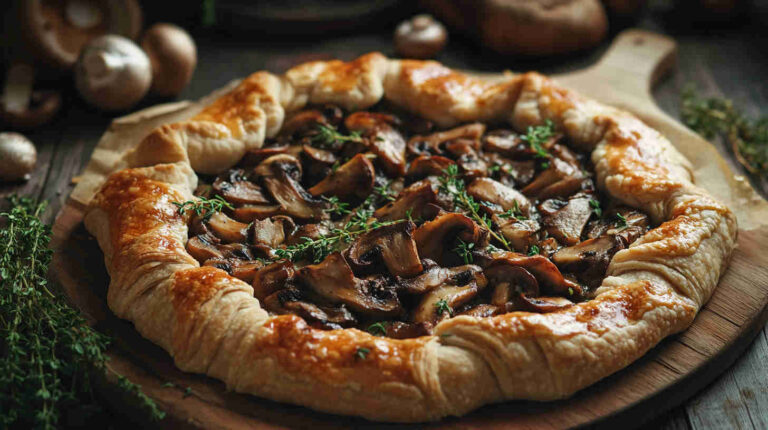 Rustic Mushroom Galette with Thyme