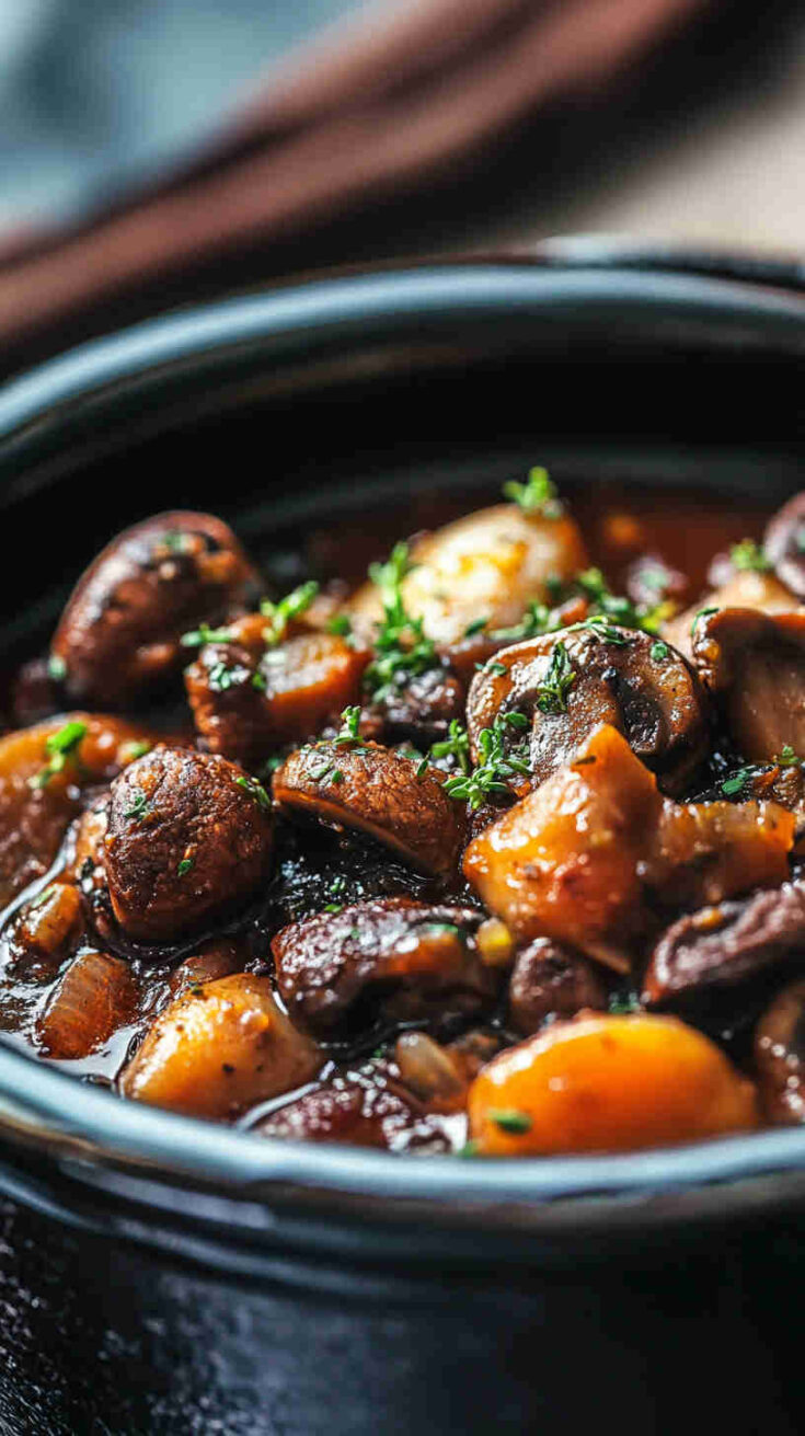 Slow Cooker Farm-to-Table Mushroom Stew