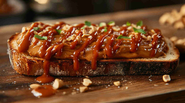 Spicy Sriracha & Peanut Butter Toast