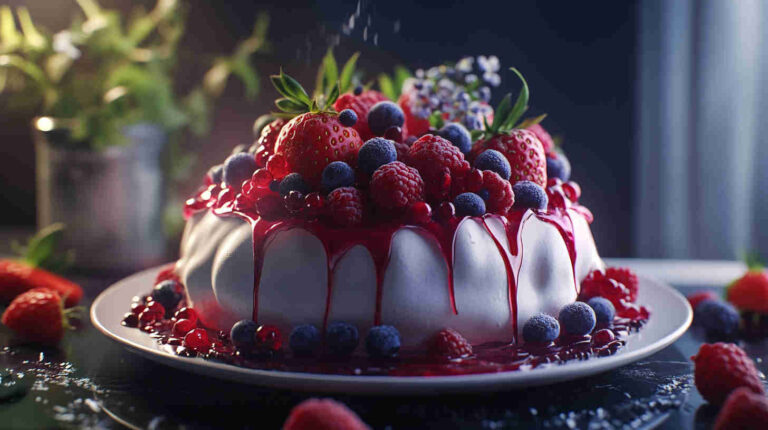 Spring Berry Pavlova