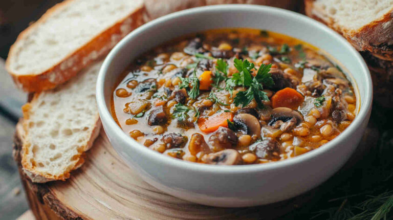 Vegan Mushroom and Lentil Stew Recipe