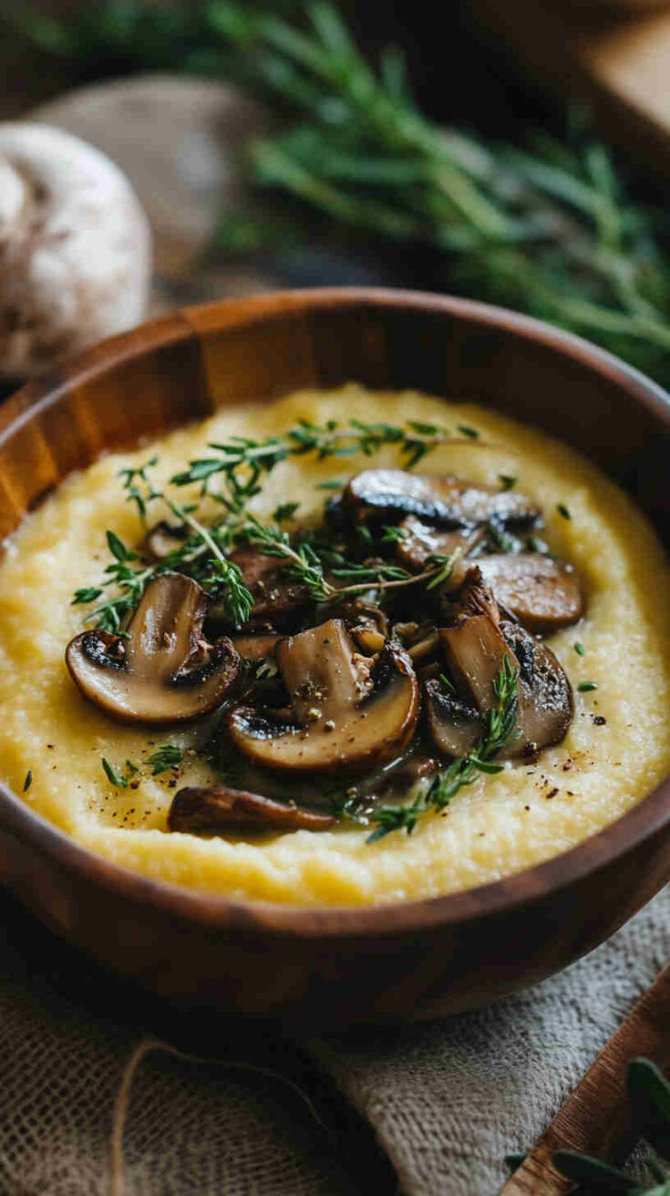 Wild Mushroom Polenta with Herbs