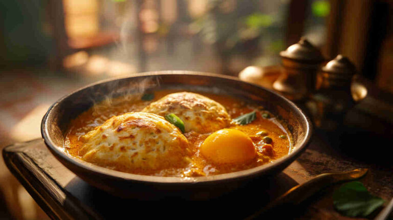 Appam with Egg Curry – A Hearty Meal