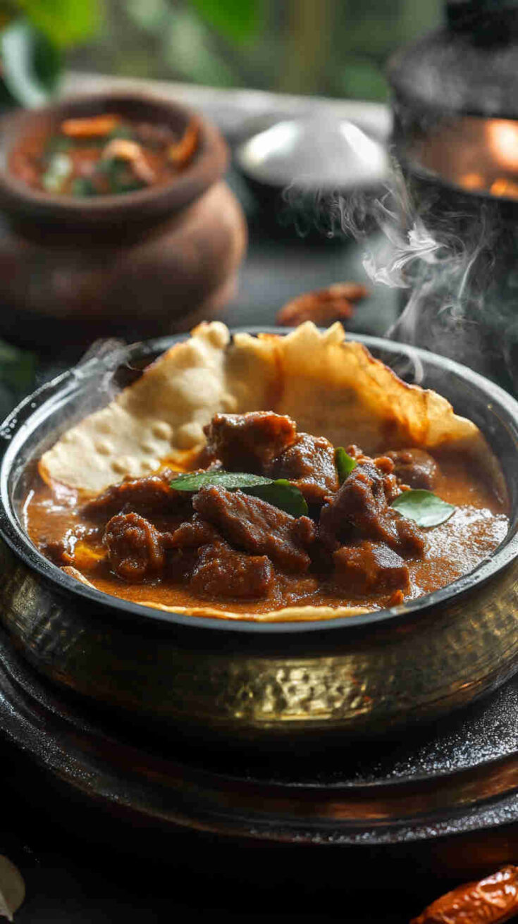Appam with Mutton Stew