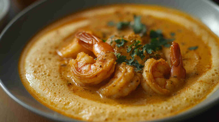 Appam with Prawn Curry