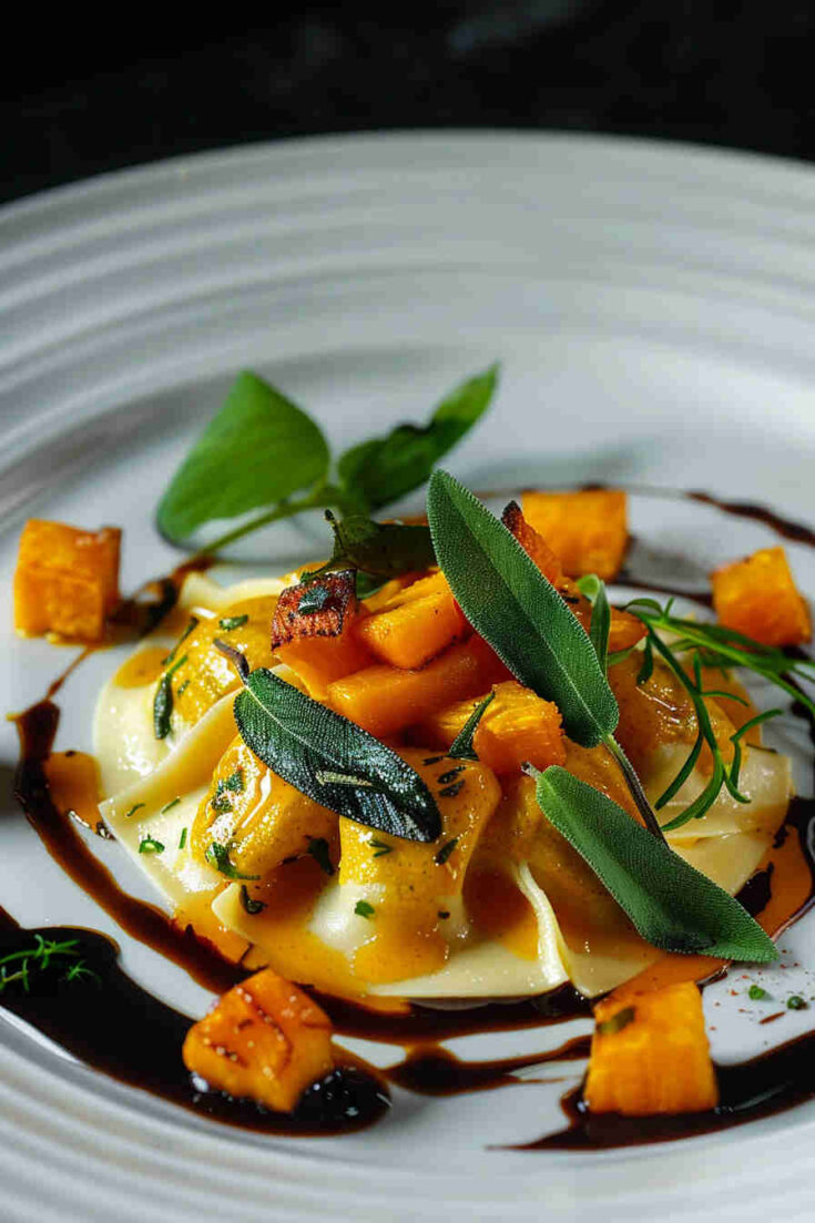 Butternut Squash Ravioli with Sage Butter