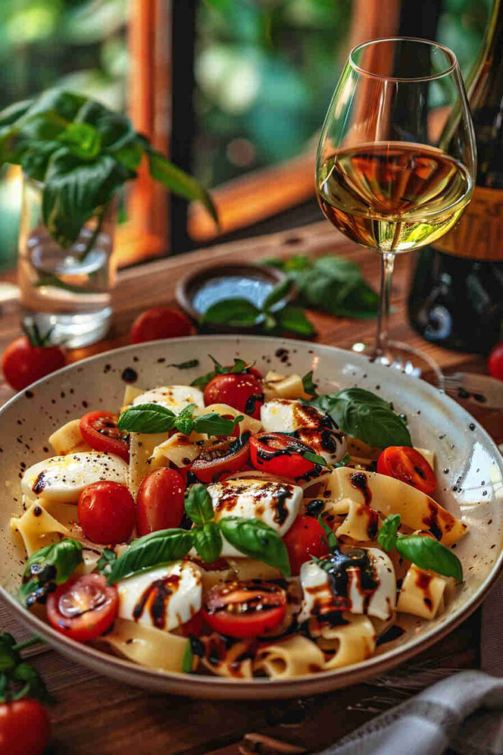 Caprese Pasta Salad for Dinner