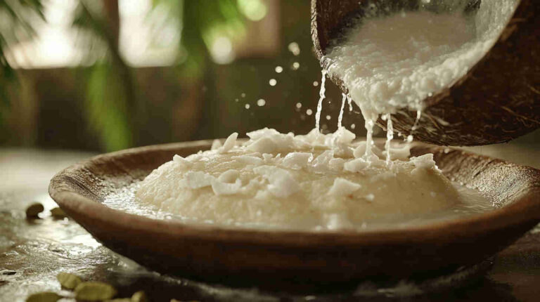 Coconut Appam with a Pinch of Cardamom